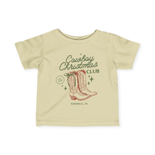 Cowboy Christmas Club Toddler Tee (Custom Text)