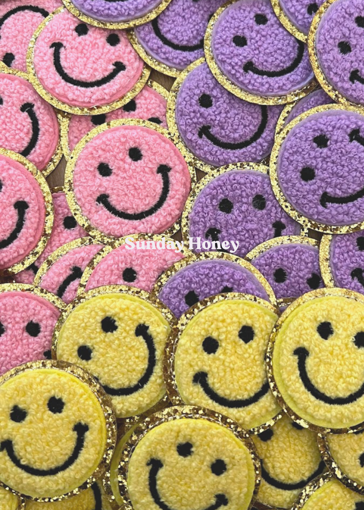 Smiley Chenille Patch