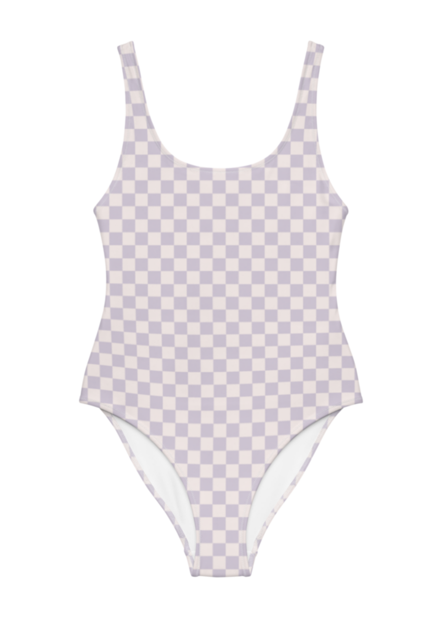 Lavender Checker Swimsuit