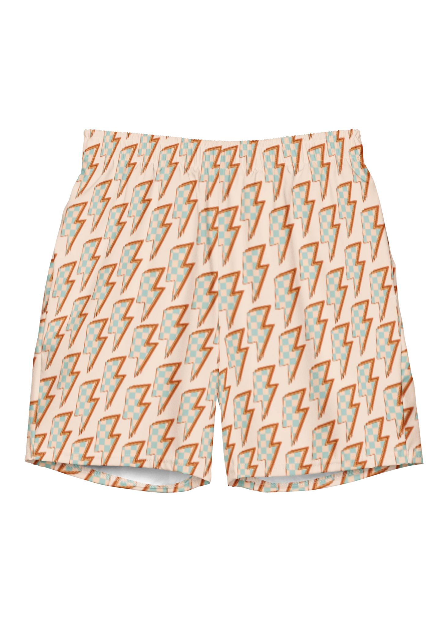 Checkered Bolt Mens Trunks