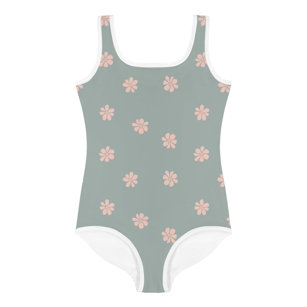 Kids Smiley Seafoam Swimsuit