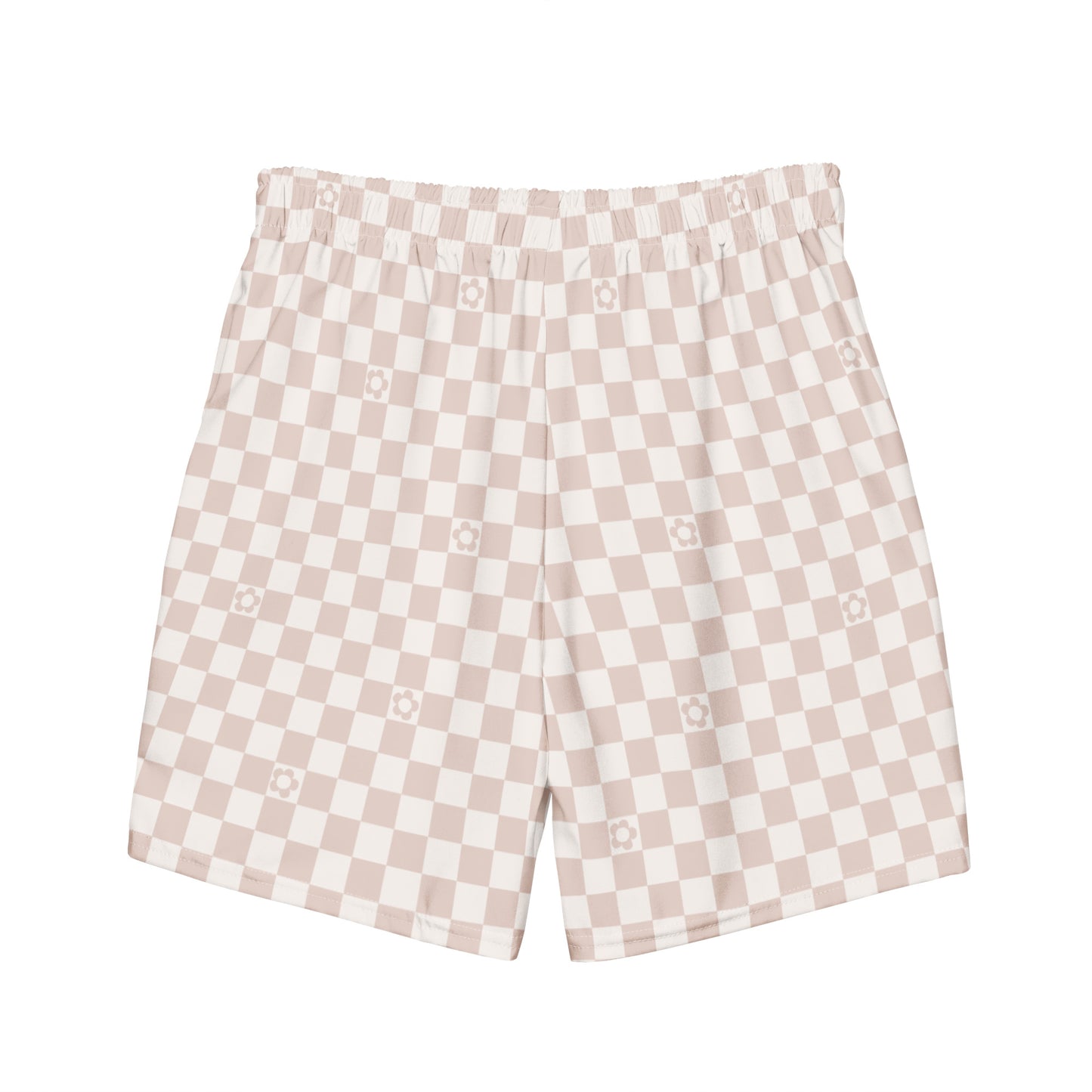 Mens Tan Checkered Trunks