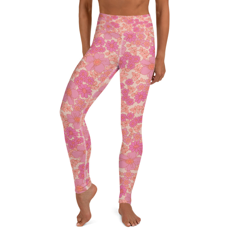 Love Floral Yoga Leggings