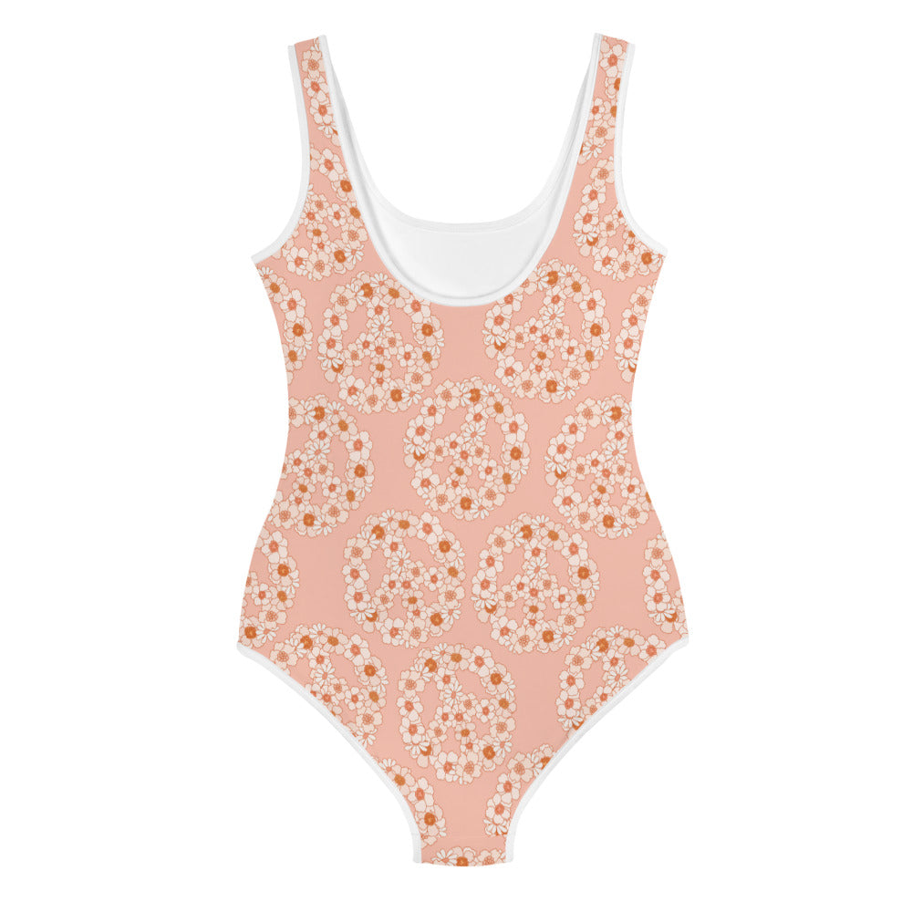 Kids Peace Floral Swimsuit