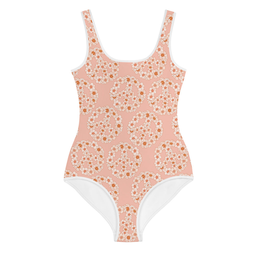 Kids Peace Floral Swimsuit