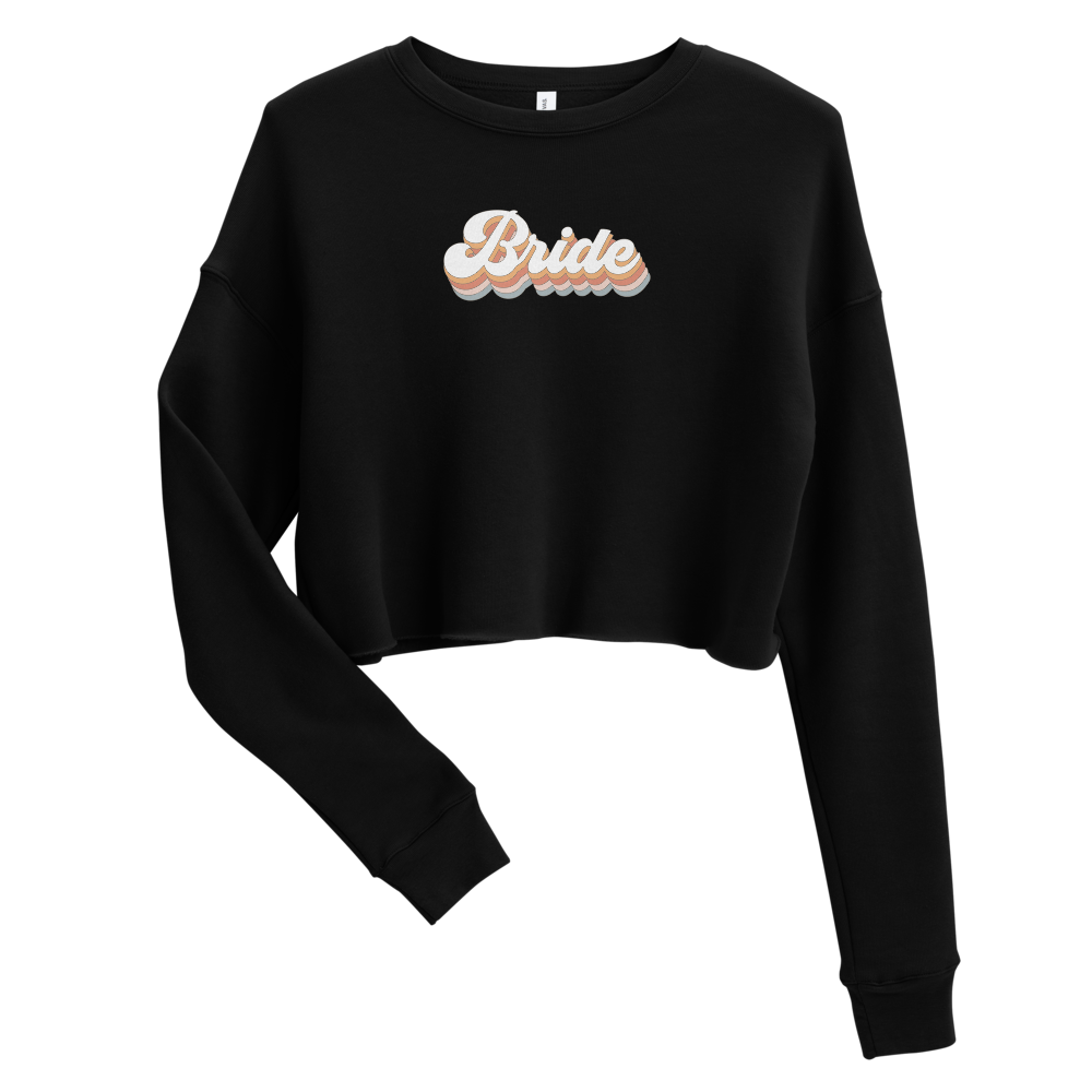 Bride Retro Crop Sweatshirt